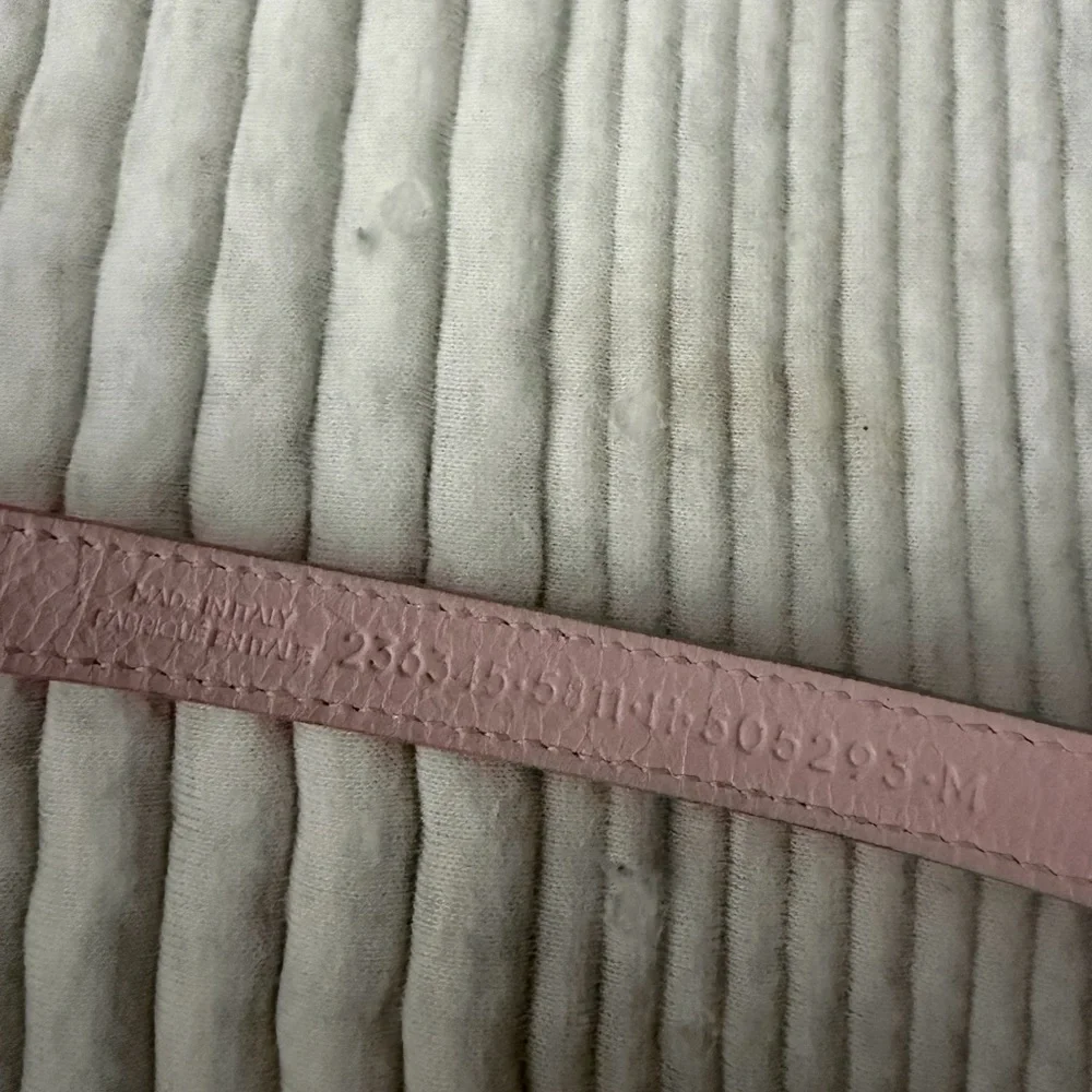 AUTHENTIC Balenciaga Light Pink Bracelet with Silver Buckle - Picture 8 of 9